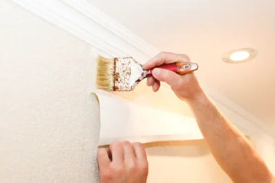 Pose de papier peint à Sallebœuf — revêtements muraux et toiles de verre